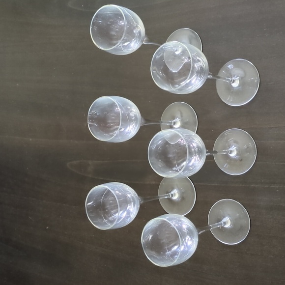 Vintage Kosta Boda Crystal Line Wine Cordial Glasses by Anna Ehrner set of 6 - Picture 3 of 7